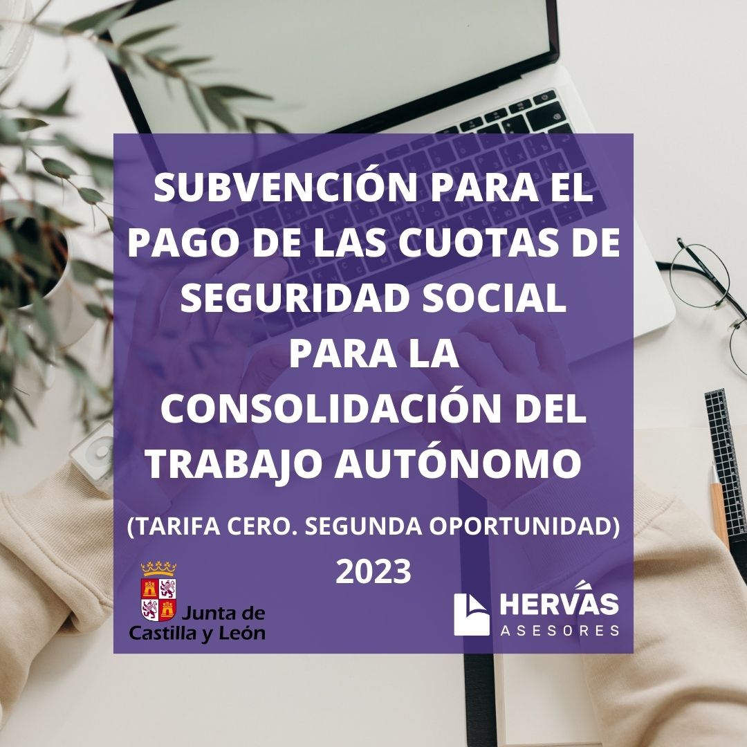 Subvención para el pago de la Cuota de Seguridad Social para la consolidación del trabajo (2023)