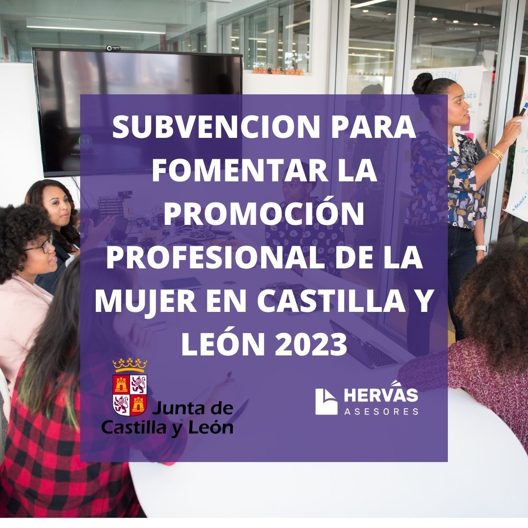 Subvención para fomentar la promoción profesional de la mujer en Castilla y León 2023