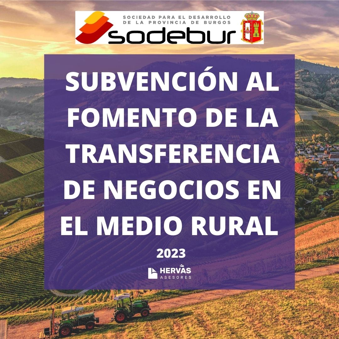 Articulo - Subvención al Fomento de la Transferencia de Negocios en Medio Rural